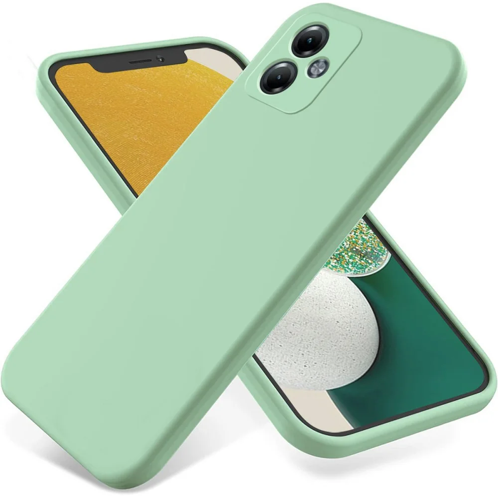 Motorola Moto G14 Hoesje Siliconen Back Cover Groen afbeelding 1