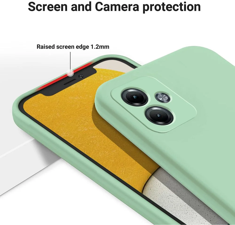 Motorola Moto G14 Hoesje Siliconen Back Cover Groen afbeelding 6