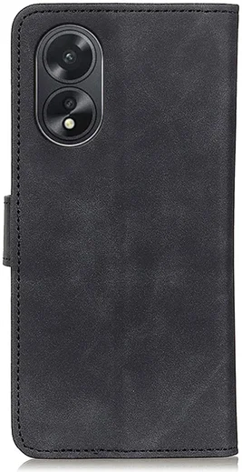 KHAZNEH Oppo A18 / A38 Hoesje Retro Wallet Book Case Zwart afbeelding 8