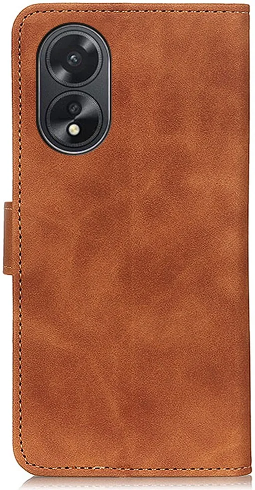 KHAZNEH Oppo A18 / A38 Hoesje Retro Wallet Book Case Bruin afbeelding 8