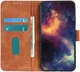 KHAZNEH Mototola Moto G84 Hoesje Retro Wallet Book Case Bruin afbeelding 1