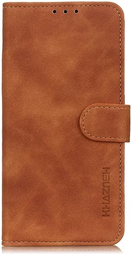KHAZNEH Mototola Moto G84 Hoesje Retro Wallet Book Case Bruin afbeelding 7