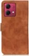 KHAZNEH Mototola Moto G84 Hoesje Retro Wallet Book Case Bruin afbeelding 8