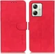 KHAZNEH Motorola Moto G54 Hoesje Retro Wallet Book Case Rood afbeelding 2