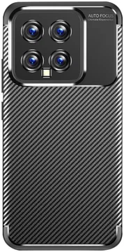 Xiaomi 14 Hoesje Siliconen Carbon TPU Back Cover Zwart
