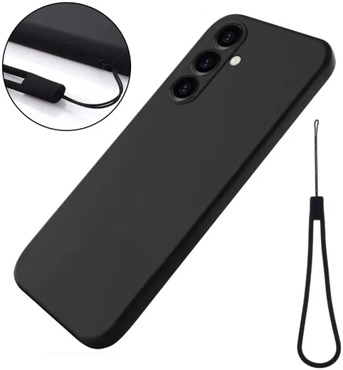 Samsung Galaxy A05s Hoesje Siliconen Back Cover Zwart afbeelding 5