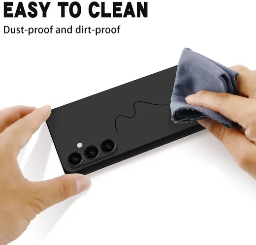 Samsung Galaxy A05s Hoesje Siliconen Back Cover Zwart afbeelding 8