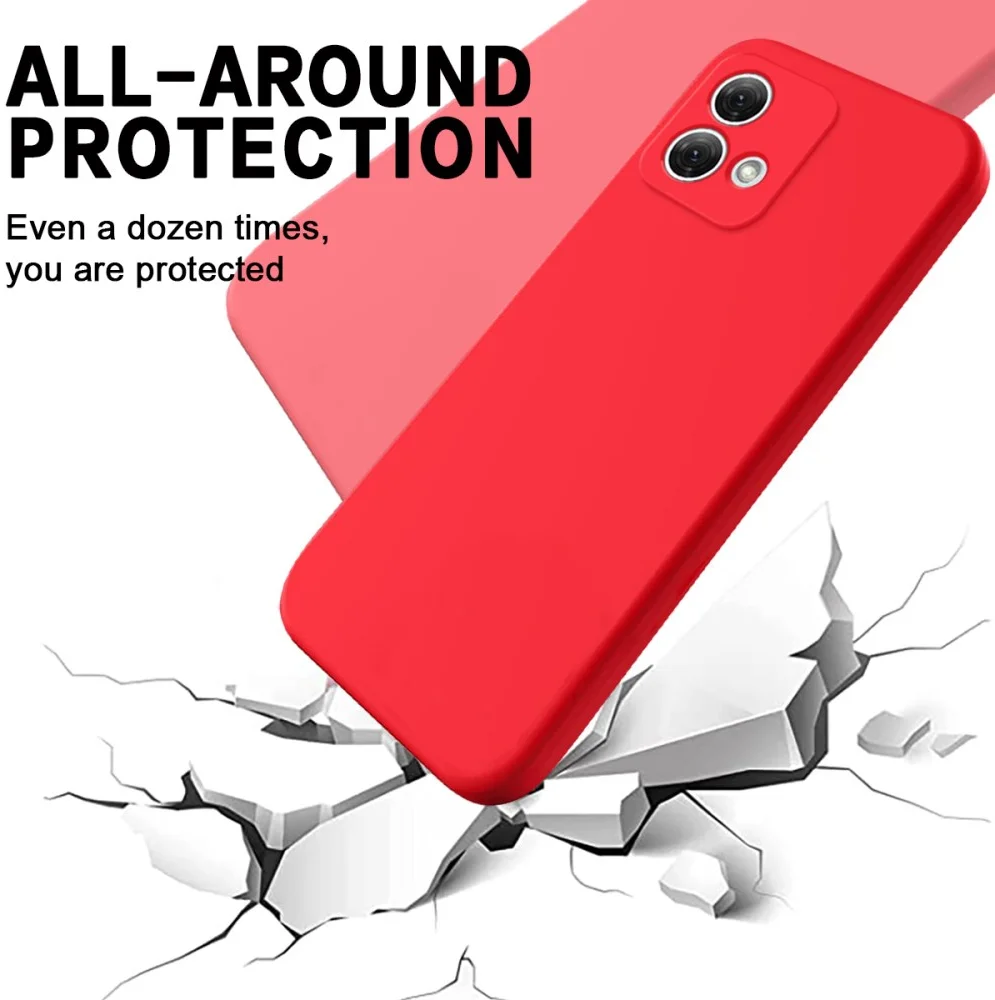 Motorola Moto G84 Hoesje Siliconen Back Cover Rood afbeelding 2
