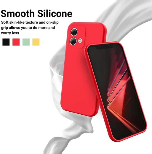 Motorola Moto G84 Hoesje Siliconen Back Cover Rood afbeelding 5