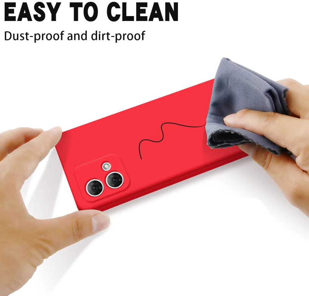 Motorola Moto G84 Hoesje Siliconen Back Cover Rood afbeelding 8