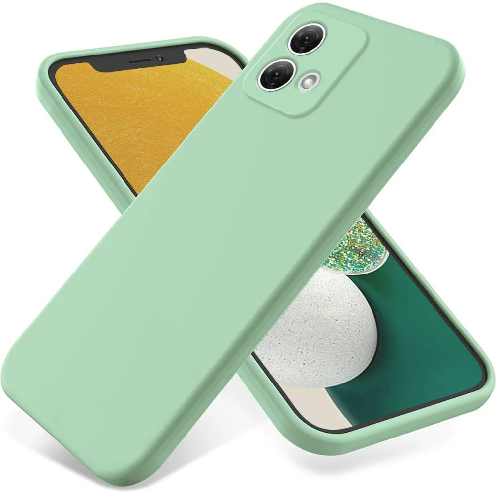 Motorola Moto G84 Hoesje Siliconen Back Cover Groen afbeelding 1