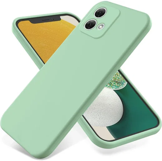 Motorola Moto G84 Hoesje Siliconen Back Cover Groen afbeelding 1