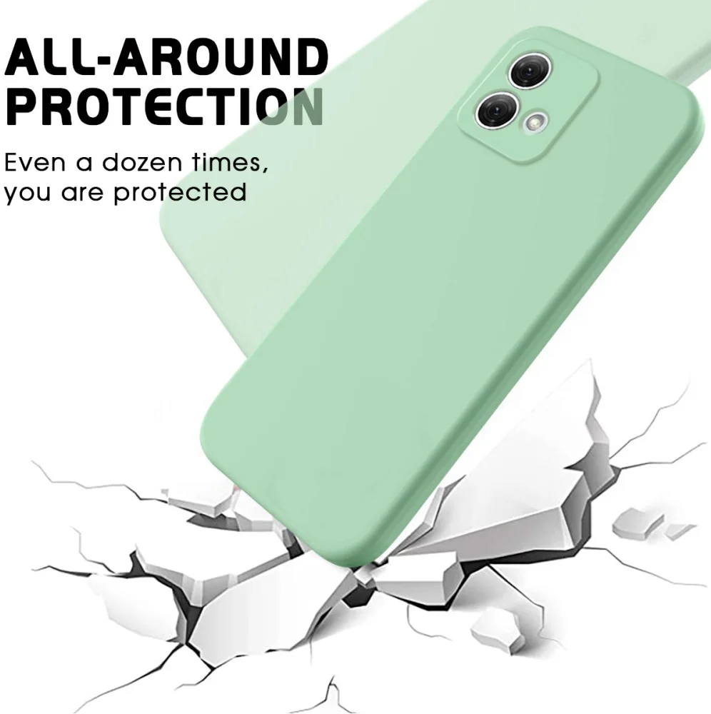 Motorola Moto G84 Hoesje Siliconen Back Cover Groen afbeelding 2