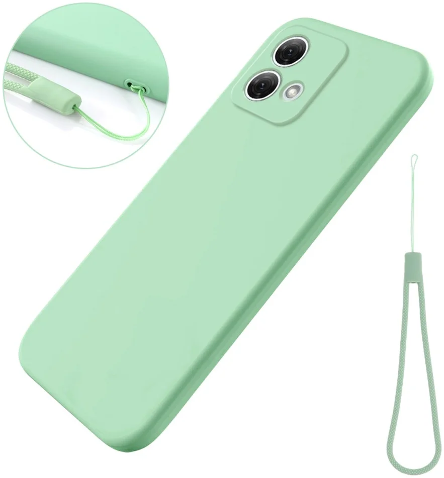 Motorola Moto G84 Hoesje Siliconen Back Cover Groen afbeelding 4