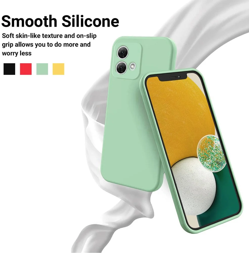 Motorola Moto G84 Hoesje Siliconen Back Cover Groen afbeelding 5