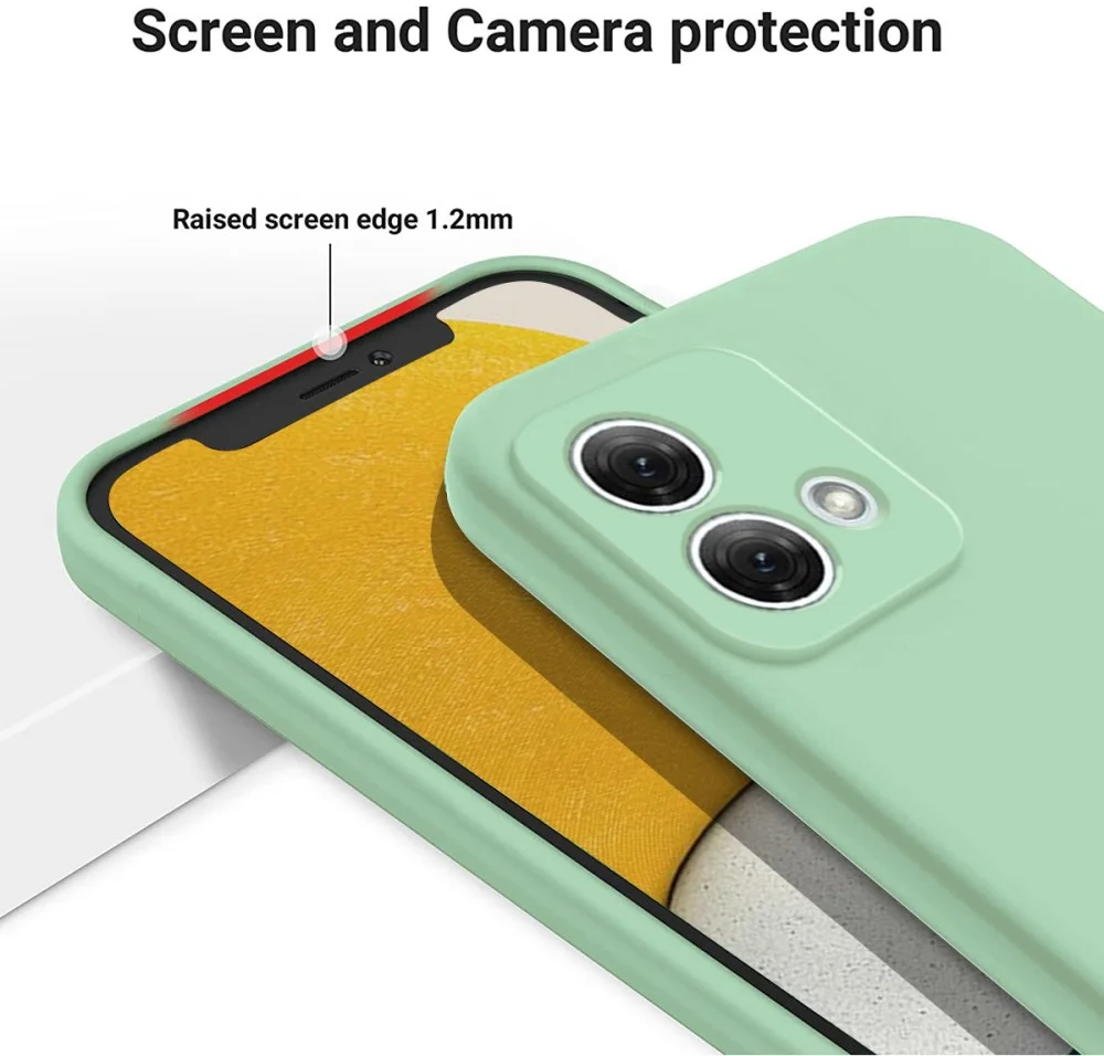 Motorola Moto G84 Hoesje Siliconen Back Cover Groen afbeelding 6