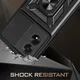 Oppo A18 / A38 Hoesje met Camera Slider en Kickstand Ring Zwart afbeelding 2