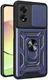 Oppo A18 / A38 Hoesje met Camera Slider en Kickstand Ring Blauw afbeelding 1