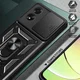 Oppo A18 / A38 Hoesje met Camera Slider en Kickstand Ring Blauw afbeelding 4