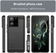 Xiaomi 13T/13T Pro Hoesje Geborsteld TPU Flexibele Back Cover Zwart afbeelding 9