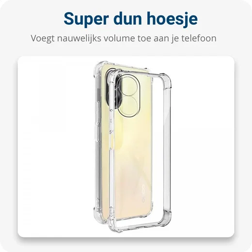 Oppo A18 / A38 Hoesje met Koord Schokbestendig TPU Transparant afbeelding 5