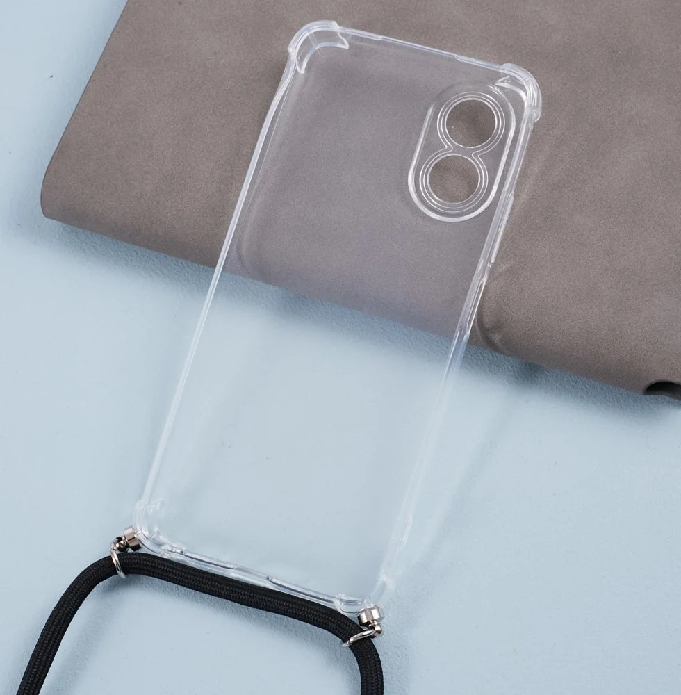 Oppo A18 / A38 Hoesje met Koord Schokbestendig TPU Transparant afbeelding 6
