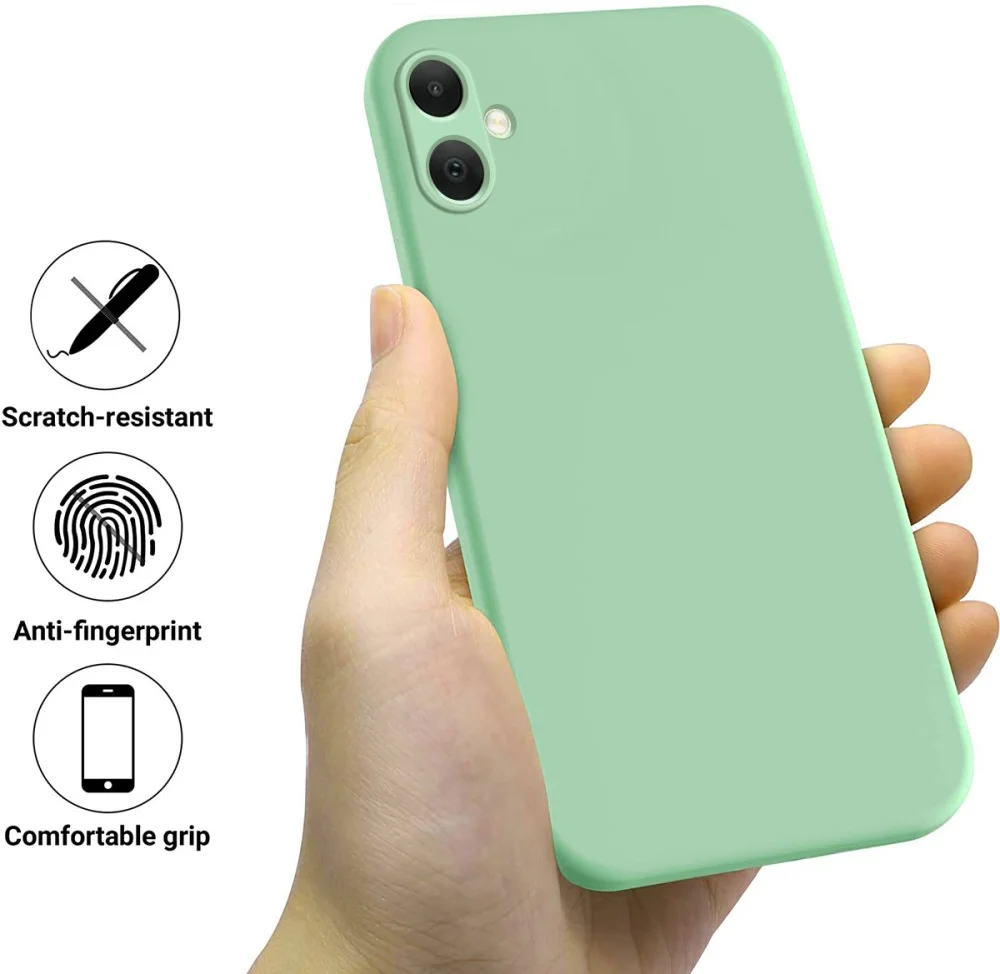 Samsung Galaxy A05 Hoesje Siliconen Back Cover Groen afbeelding 3