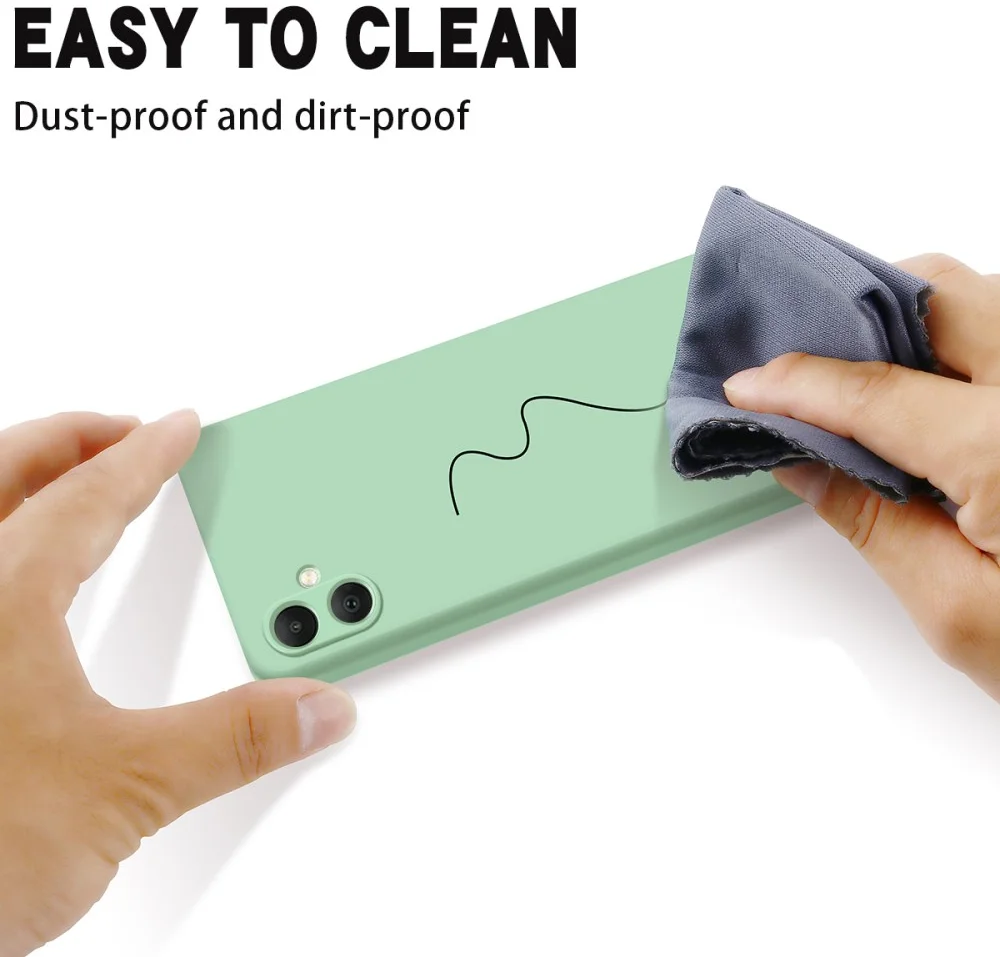Samsung Galaxy A05 Hoesje Siliconen Back Cover Groen afbeelding 9