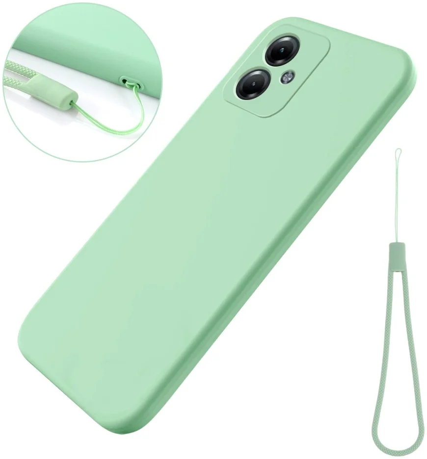 Motorola Moto G54 Hoesje Siliconen Back Cover Groen afbeelding 4
