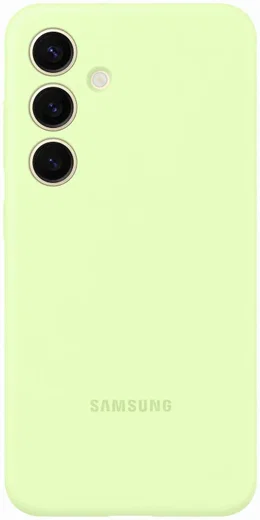 Origineel Samsung Galaxy S24 Hoesje Silicone Case Back Cover Groen afbeelding 1
