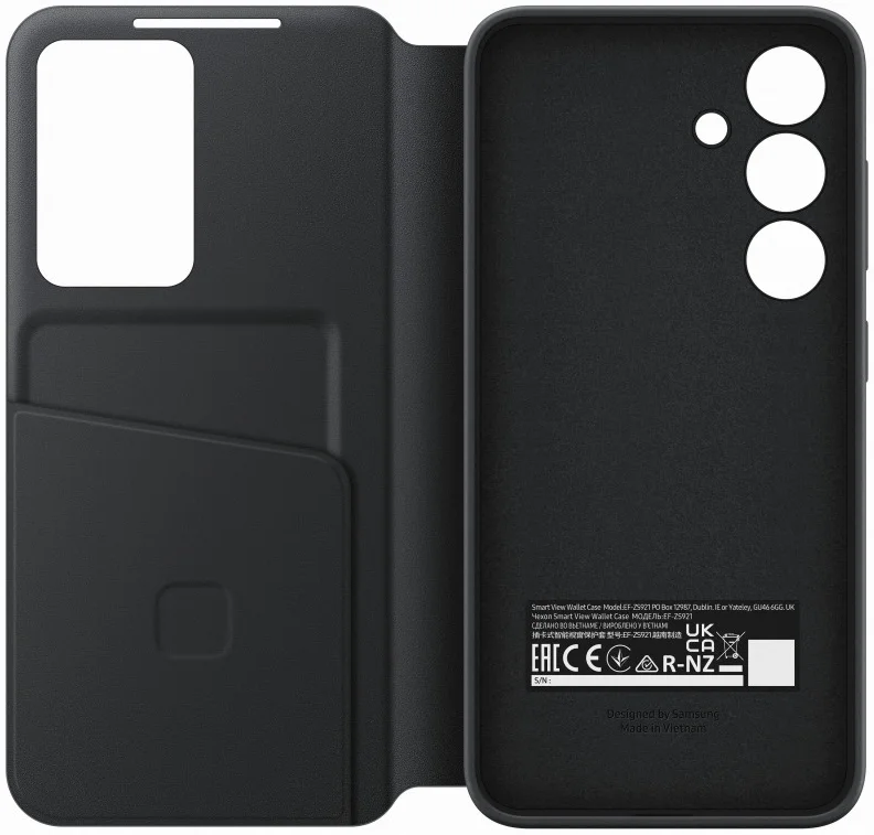 Origineel Samsung Galaxy S24 Hoesje Smart View Wallet Case Zwart afbeelding 5