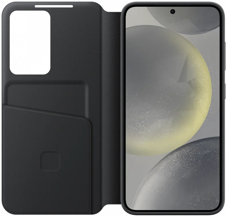 Origineel Samsung Galaxy S24 Hoesje Smart View Wallet Case Zwart afbeelding 3