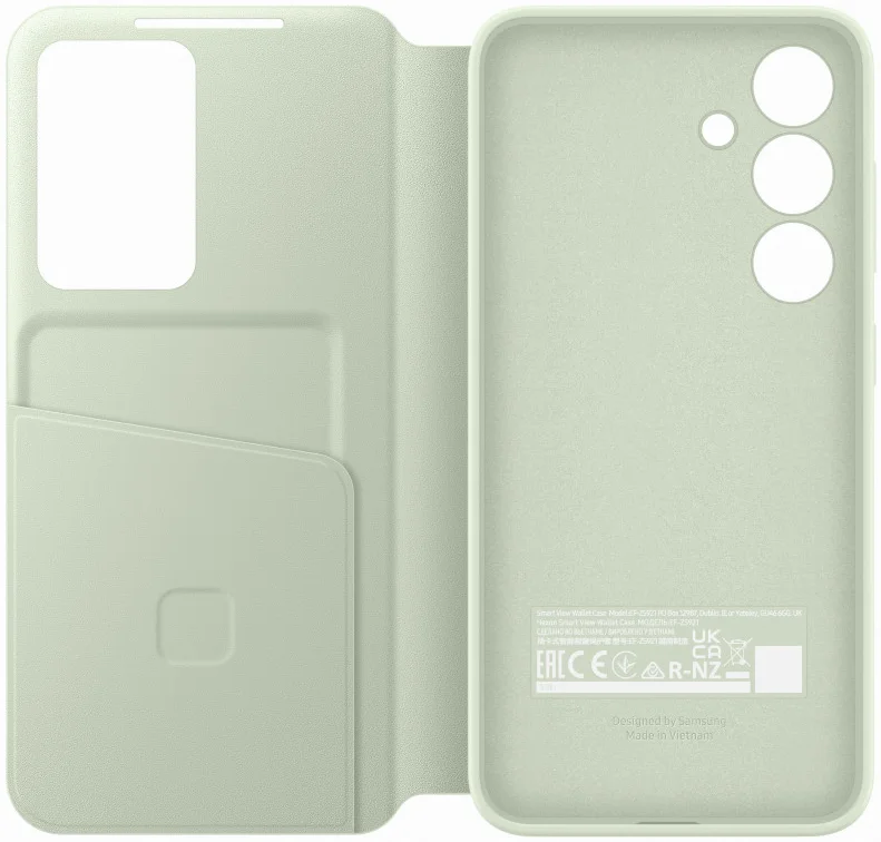 Origineel Samsung Galaxy S24 Hoesje Smart View Wallet Case Groen afbeelding 4