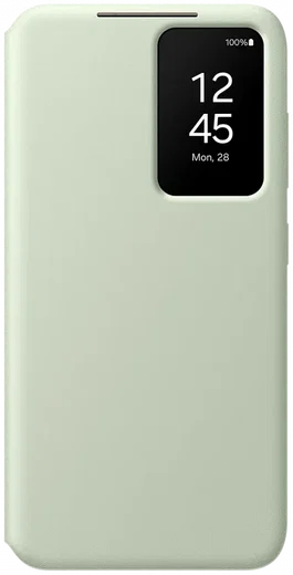 Origineel Samsung Galaxy S24 Hoesje Smart View Wallet Case Groen afbeelding 1
