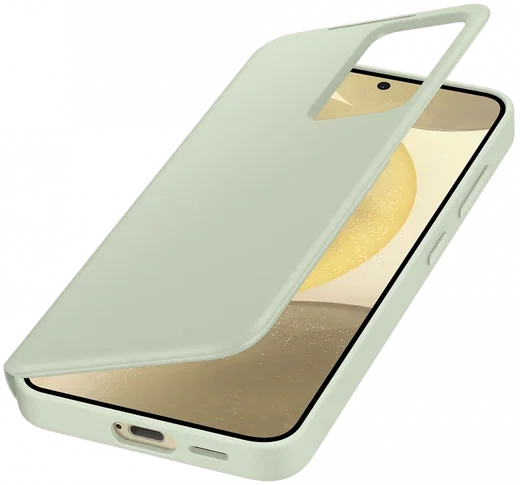Origineel Samsung Galaxy S24 Hoesje Smart View Wallet Case Groen afbeelding 2
