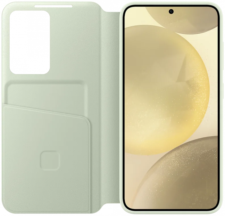 Origineel Samsung Galaxy S24 Hoesje Smart View Wallet Case Groen afbeelding 3