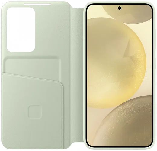 Origineel Samsung Galaxy S24 Hoesje Smart View Wallet Case Groen afbeelding 3
