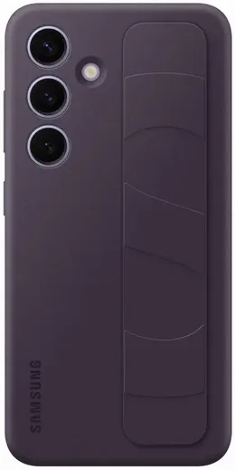 Origineel Samsung Galaxy S24 Hoesje Standing Grip Case Paars afbeelding 3