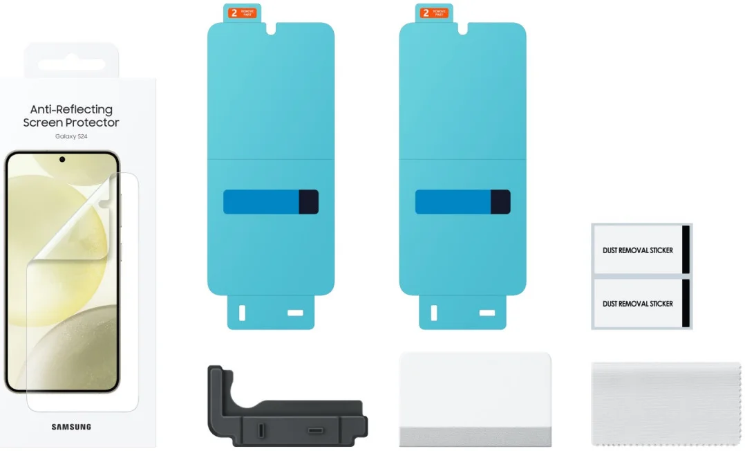 Originele Samsung Galaxy S24 Screen Protector Display Folie (2-Pack) afbeelding 7