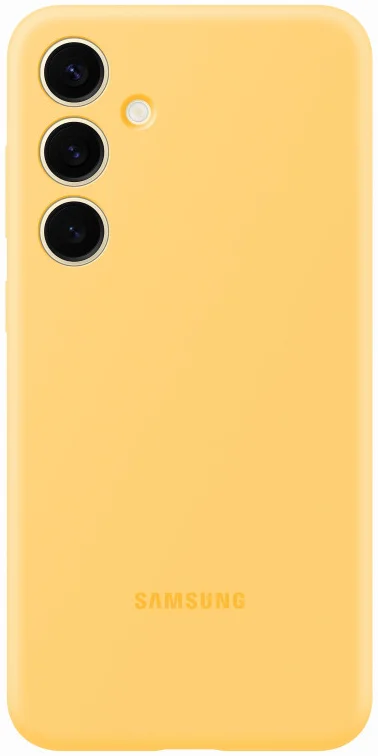 Origineel Samsung Galaxy S24 Plus Hoesje Silicone Case Geel afbeelding 1