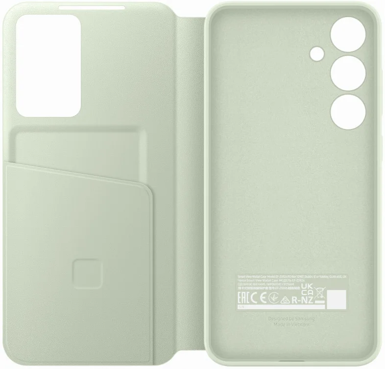 Origineel Samsung Galaxy S24 Plus Hoesje Smart View Wallet Case Groen afbeelding 5