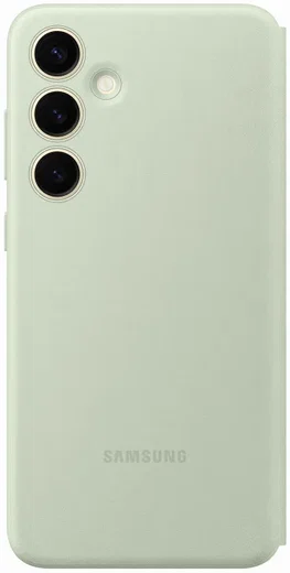 Origineel Samsung Galaxy S24 Plus Hoesje Smart View Wallet Case Groen afbeelding 4