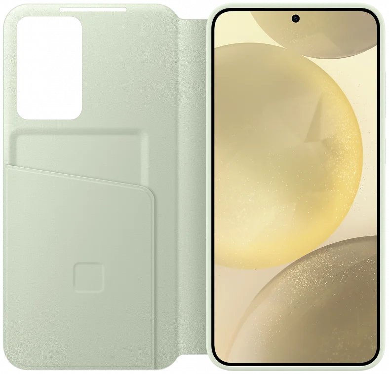 Origineel Samsung Galaxy S24 Plus Hoesje Smart View Wallet Case Groen afbeelding 3