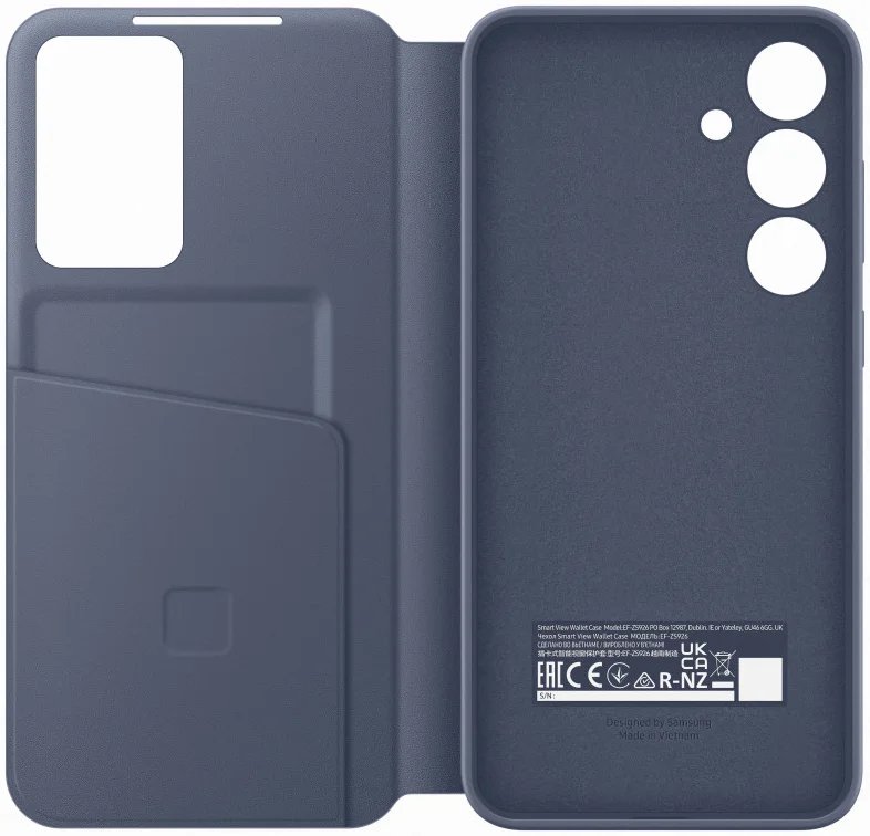 Origineel Samsung Galaxy S24 Plus Hoesje Smart View Wallet Case Paars afbeelding 5
