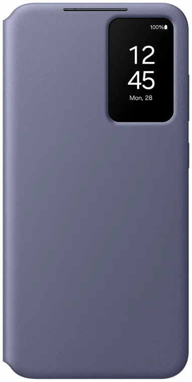 Origineel Samsung Galaxy S24 Plus Hoesje Smart View Wallet Case Paars afbeelding 1
