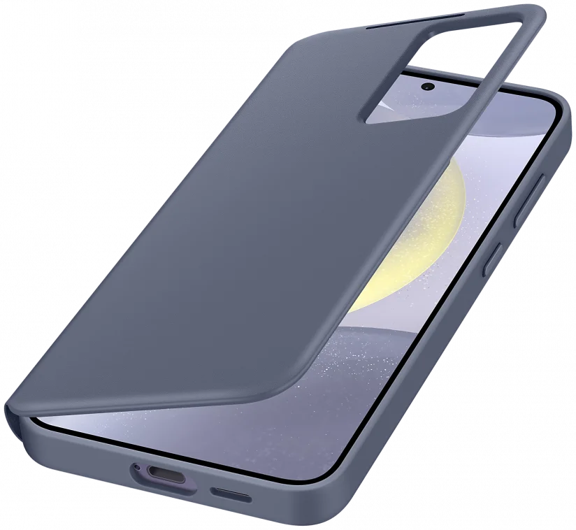 Origineel Samsung Galaxy S24 Plus Hoesje Smart View Wallet Case Paars afbeelding 2