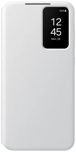 Origineel Samsung Galaxy S24 Plus Hoesje Smart View Wallet Case Wit afbeelding 1