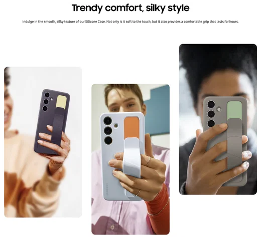 Origineel Samsung Galaxy S24 Plus Hoesje Standing Grip Case Wit afbeelding 5