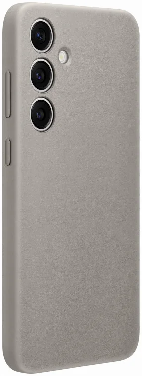 Origineel Samsung Galaxy S24 Plus Hoesje Vegan Leather Case Taupe afbeelding 2