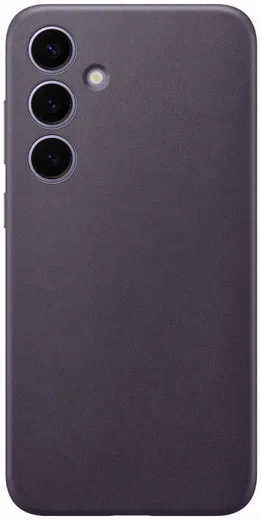 Origineel Samsung Galaxy S24 Plus Hoesje Vegan Leather Case Paars afbeelding 1